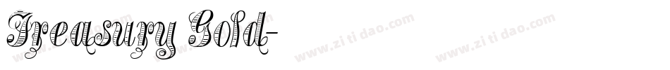 Treasury Gold字体转换